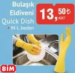 QUİCK DİSH BULAŞIK ELDİVENİ